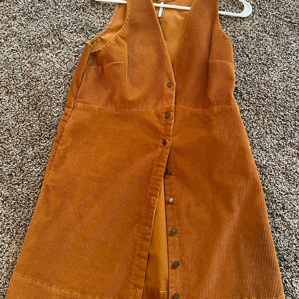 Free People Corduroy Button-Down Dress